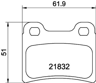 Bremžu uzliku kompl., Disku bremzes HELLA PAGID 8DB 355 008-151