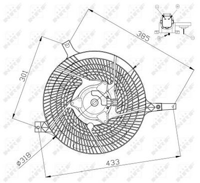 Ventilators, Motora dzesēšanas sistēma NRF 47572