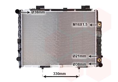 Radiators, Motora dzesēšanas sistēma VAN WEZEL 30002283