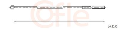 Тросик, cтояночный тормоз COFLE 92.10.5240