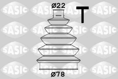 Комплект пыльника, приводной вал SASIC 1900035