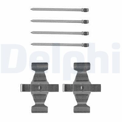 Комплектующие, колодки дискового тормоза DELPHI LX0599