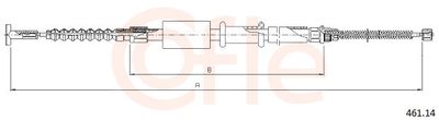 Тросик, cтояночный тормоз COFLE 461.14