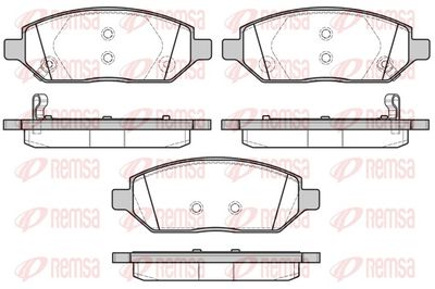 Bremžu uzliku kompl., Disku bremzes REMSA 1674.02