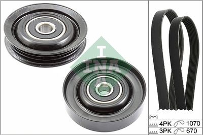 Ķīļrievu siksnu komplekts Schaeffler INA 529 0228 10