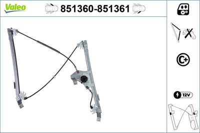 Стеклоподъемник VALEO 851360