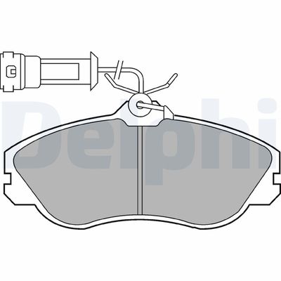 Bremžu uzliku kompl., Disku bremzes DELPHI LP579