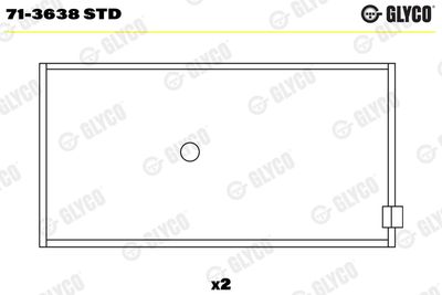 Шатунный подшипник GLYCO 71-3638 STD
