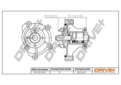 Ūdens sūknis, dzinēja dzesēšana Dr!ve+ DP2310.10.050