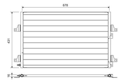 Конденсатор, кондиционер VALEO 814007