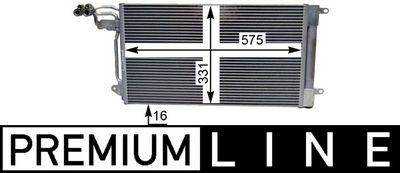 Конденсатор, кондиционер MAHLE AC 566 000P