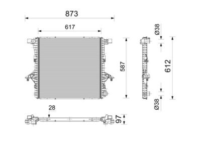 Radiators, Motora dzesēšanas sistēma MAHLE CR 2814 000P