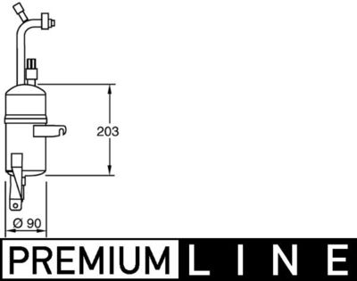 Осушитель, кондиционер MAHLE AD 283 000P