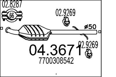 Катализатор MTS 04.3671