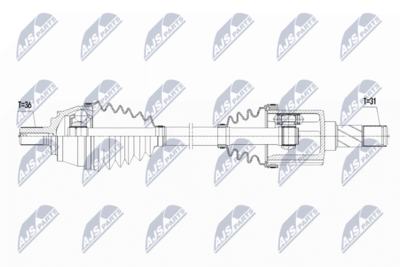 Приводной вал NTY NPW-VV-109