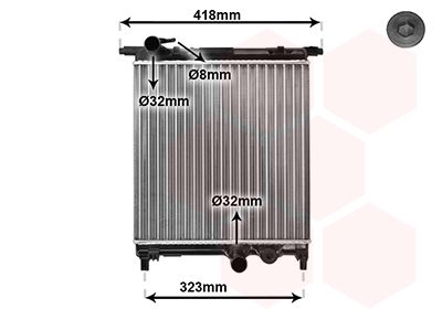 Radiators, Motora dzesēšanas sistēma VAN WEZEL 58002325