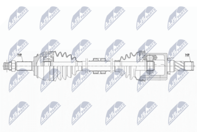 Приводной вал NTY NPW-NS-150