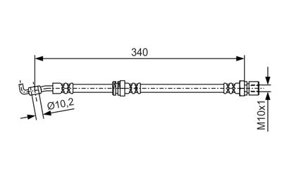 Тормозной шланг BOSCH 1 987 481 627