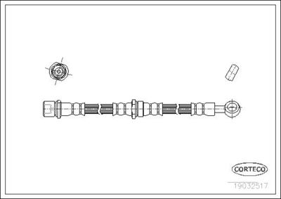 Тормозной шланг CORTECO 19032517
