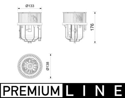 Salona ventilators MAHLE AB 416 000P