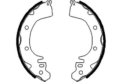 Bremžu loku komplekts KAVO PARTS KBS-6417