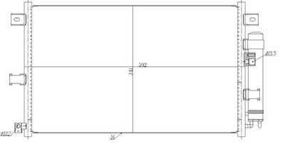Конденсатор, кондиционер NRF 350481