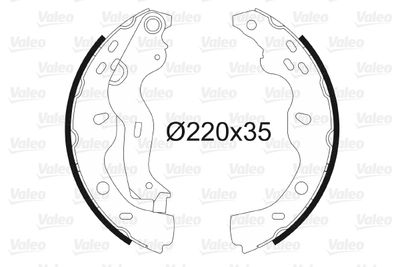 Комплект тормозных колодок VALEO 564084