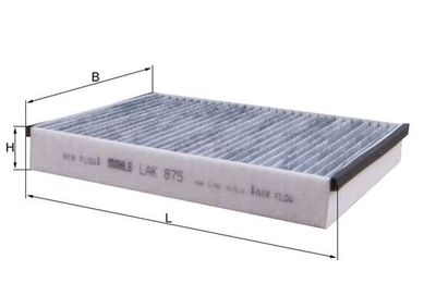 Фильтр, воздух во внутренном пространстве MAHLE LAK 875