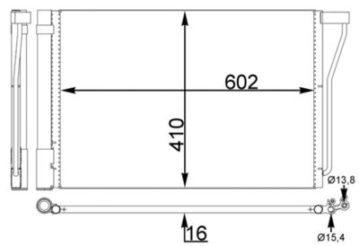 Конденсатор, кондиционер MAHLE AC 781 000S