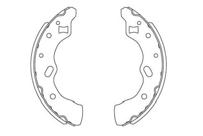 Bremžu loku komplekts KAVO PARTS KBS-5406