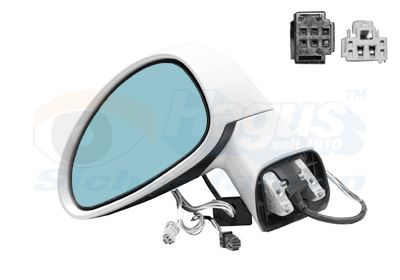 Ārējais atpakaļskata spogulis VAN WEZEL 0970807