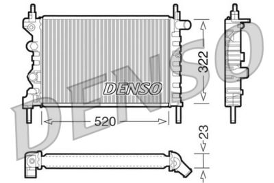 Radiators, Motora dzesēšanas sistēma DENSO DRM20031