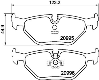 Комплект тормозных колодок, дисковый тормоз HELLA PAGID 8DB 355 007-421