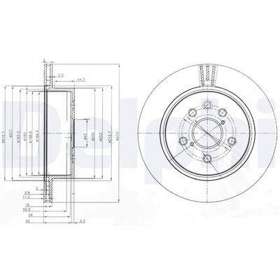 Bremžu diski DELPHI BG4024