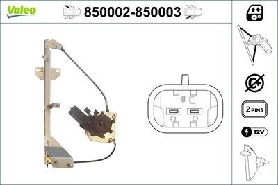 Стеклоподъемник VALEO 850002