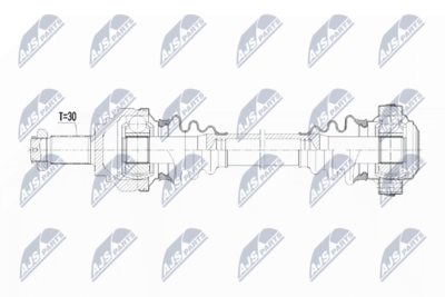 Приводной вал NTY NPW-BM-083