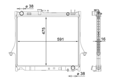 Radiators, Motora dzesēšanas sistēma MAHLE CR 1661 000S