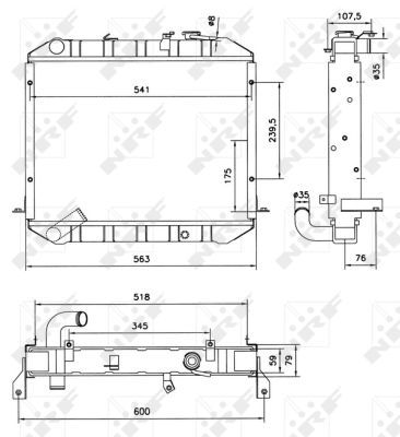 Radiators, Motora dzesēšanas sistēma NRF 52073