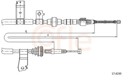 Тросик, cтояночный тормоз COFLE 92.17.4230