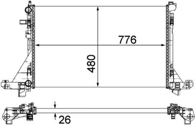 Radiators, Motora dzesēšanas sistēma MAHLE CR 1771 000P
