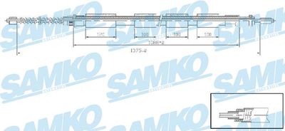 Тросик, cтояночный тормоз SAMKO C0610B