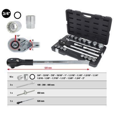 KS TOOLS 9110751 Muciņatslēgu komplekts