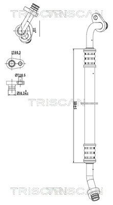 Augst-/Zemspiediena cauruļvads, Gaisa kond. sist. TRISCAN 9010 28030