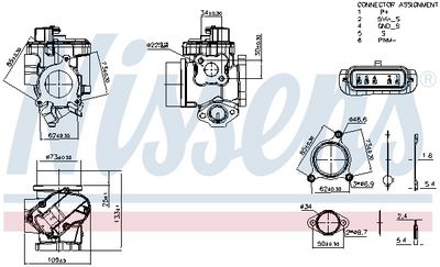 Клапан возврата ОГ NISSENS 98410