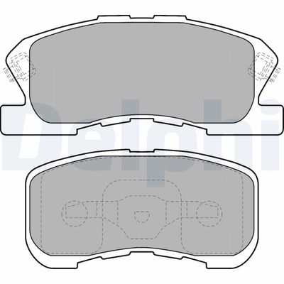 Комплект тормозных колодок, дисковый тормоз DELPHI LP1551