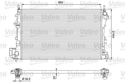 Radiators, Motora dzesēšanas sistēma VALEO 232879