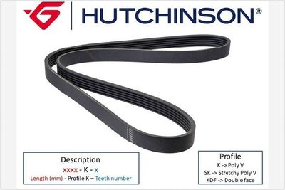 Поликлиновой ремень HUTCHINSON 1810 K 5