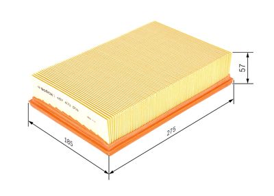 Gaisa filtrs BOSCH 1457433008