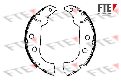 Комплект тормозных колодок FTE 9100015