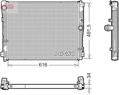 Radiators, Motora dzesēšanas sistēma DENSO DRM05079